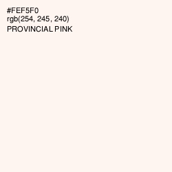 #FEF5F0 - Provincial Pink Color Image